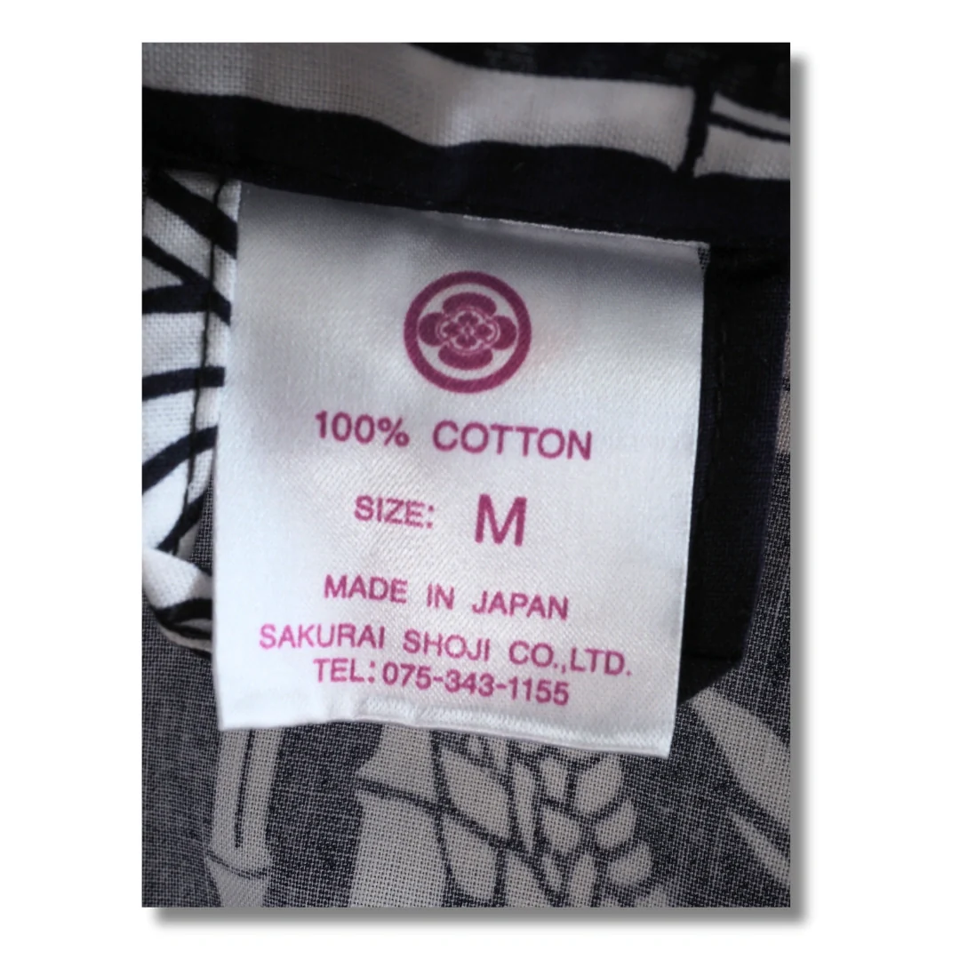 Herren Yukata dunkelblau mit weißen Drachen - Image 7