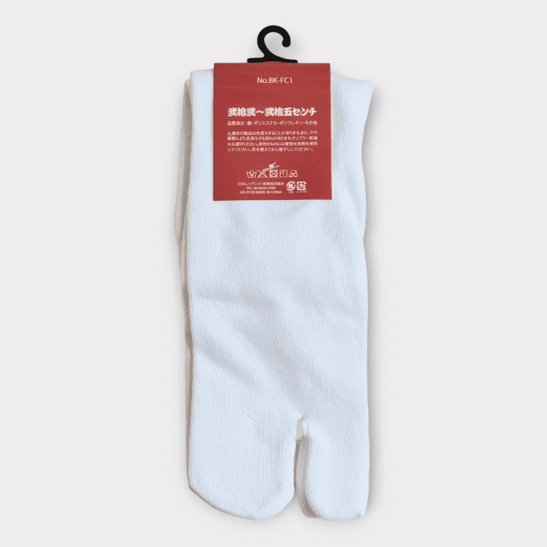 japanische Tabi Socken lang Zehensocken weiß 36-46 - Image 6