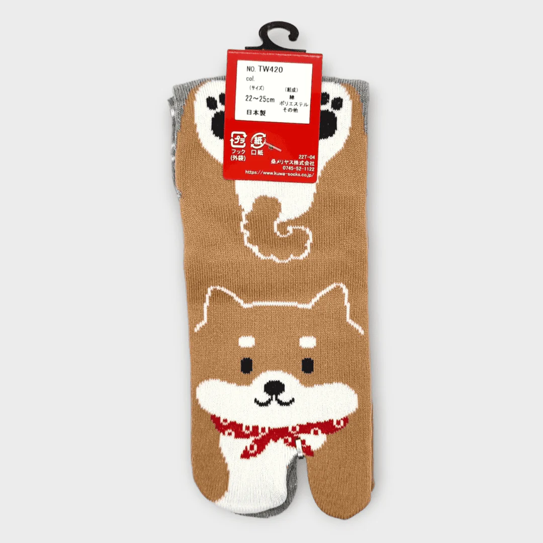 japanische Tabi Socken Zehensocken  Shiba Inu 36-39 - Image 6