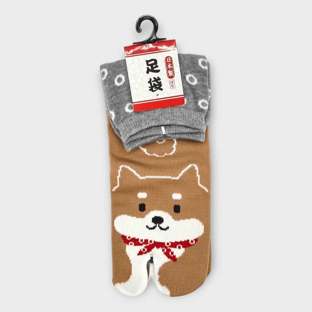 japanische Tabi Socken Zehensocken  Shiba Inu 36-39 - Image 7