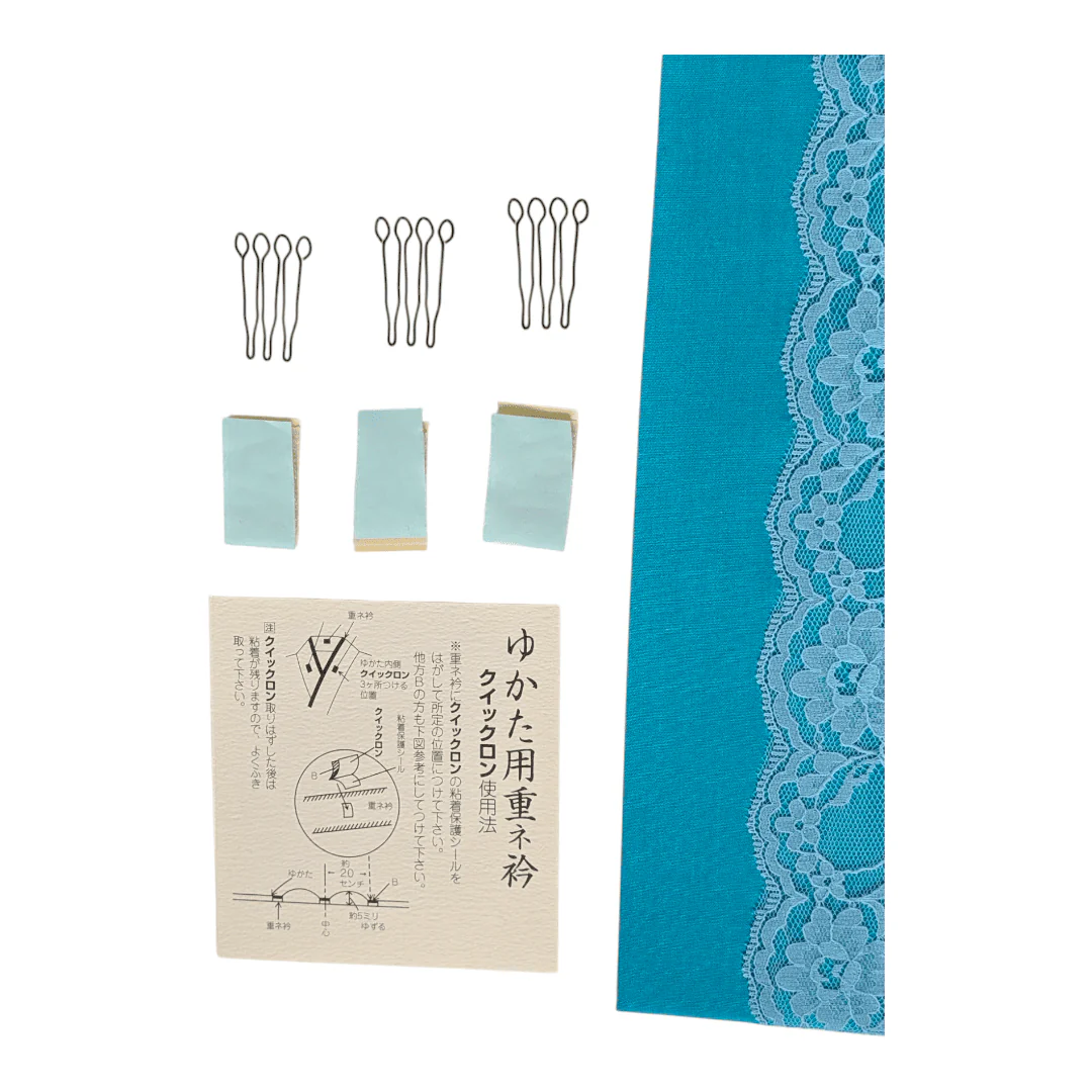 Kasane-Eri Türkis mit Spitze und 3 x Eri-Pin - Image 2