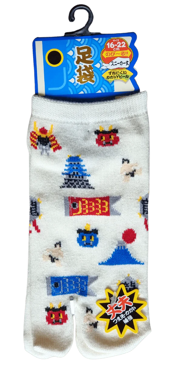 Kinder Tabi Socken Zehensocken Symbole Japans 26-36 - Image 6