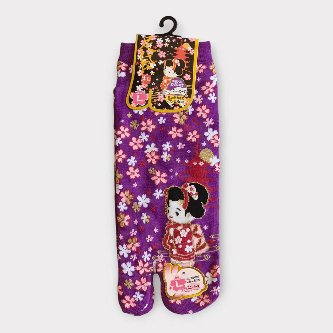 Kurze Tabi Socken Zehensocken Sakura Geisha 39-43 - Image 6