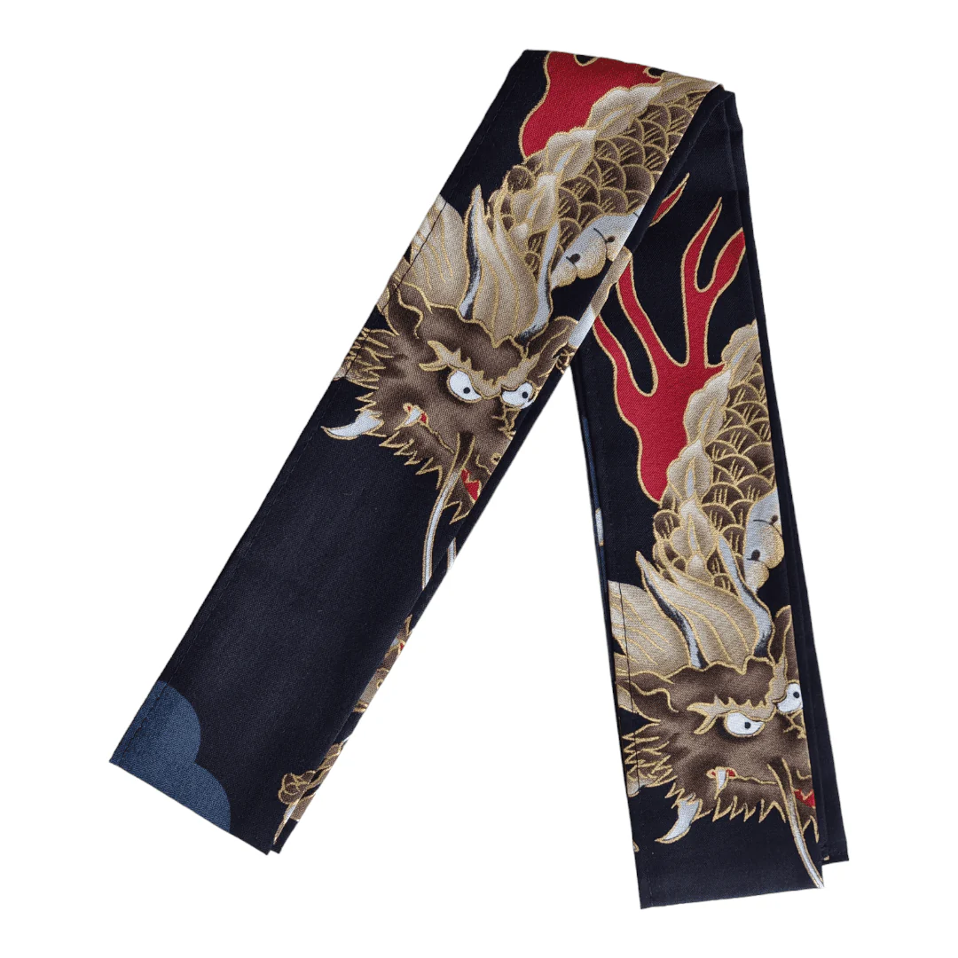 Plus Size Yukata Herren Drache und Fuji inkl. Obi - Image 9