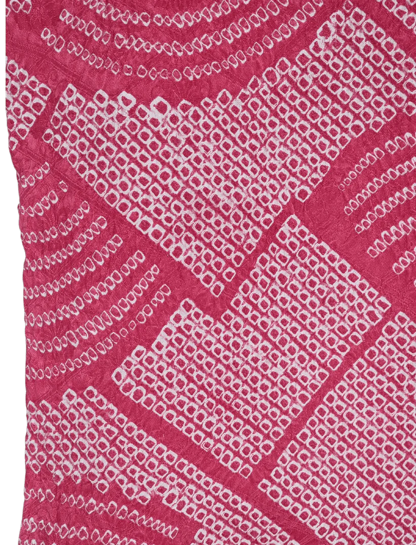 Vintage Haori Damen Shibori rot Higaki Seigaiha - Image 6