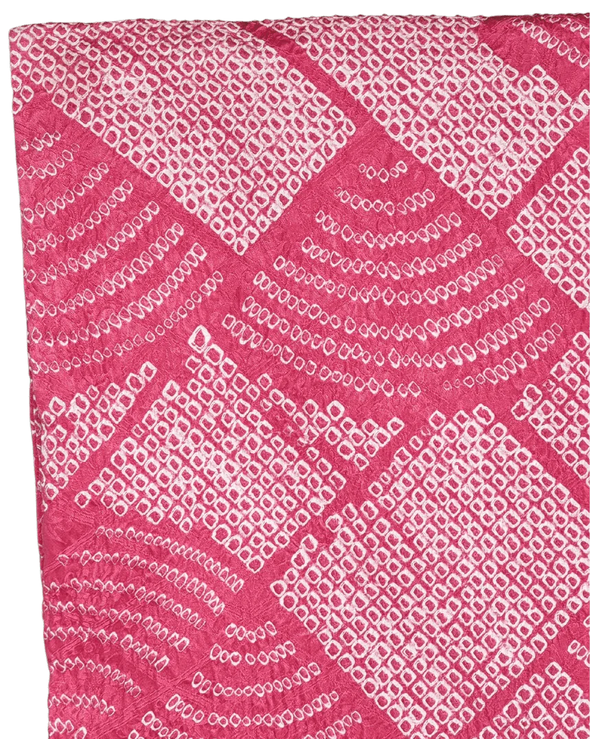 Vintage Haori Damen Shibori rot Higaki Seigaiha - Image 8