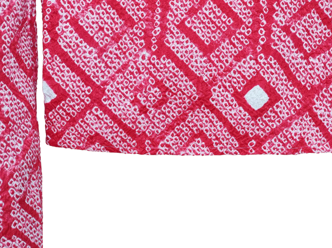 Vintage Haori Damen Shibori rot Kuginuki Tsunagi - Image 5