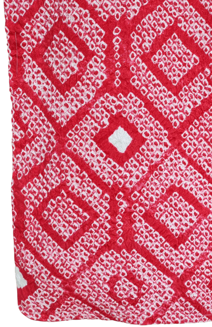 Vintage Haori Damen Shibori rot Kuginuki Tsunagi - Image 7