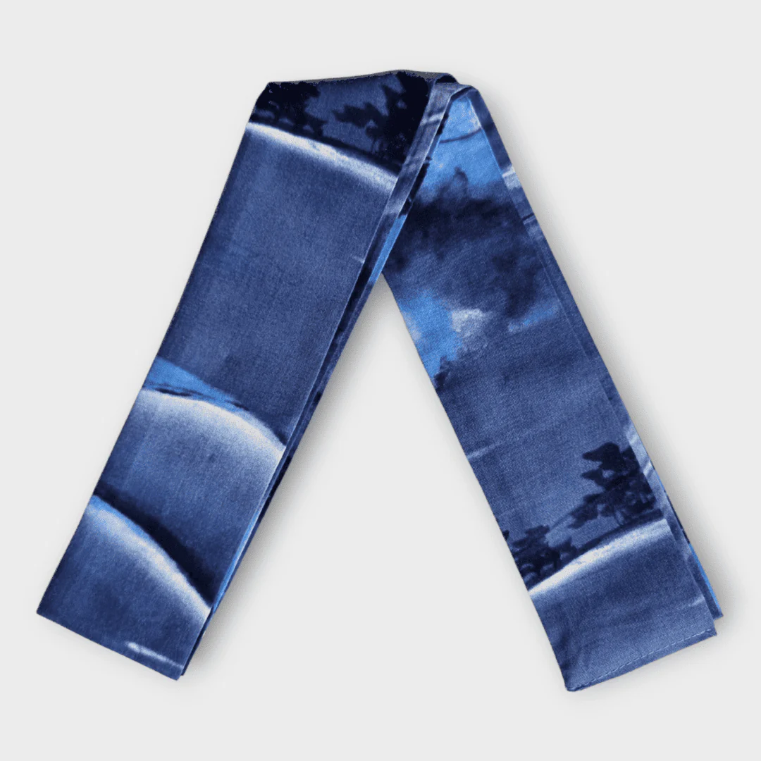 Yukata Herren Fuji blau inkl. Obi - Image 3