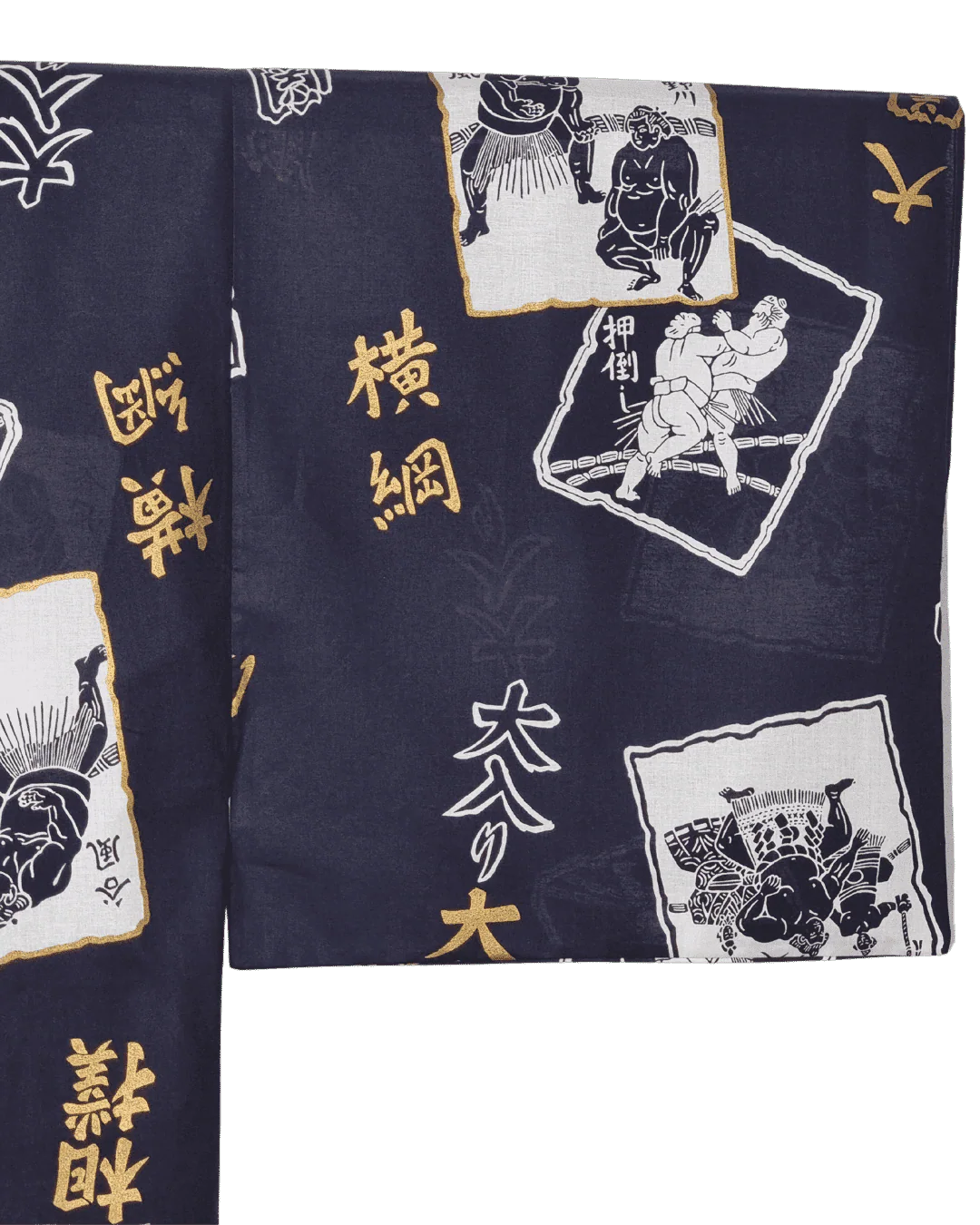 Yukata Herren Sumoringer blau inkl. Obi - Image 3